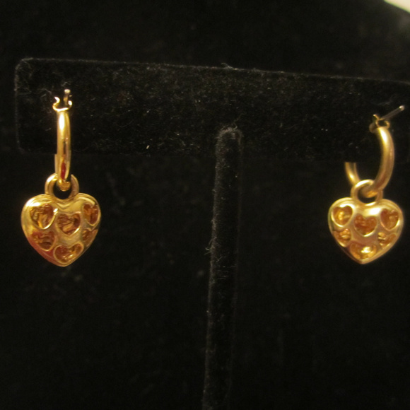 Pink Heart Rhinestone Necklace & Earrings Set - Picture 4 of 8